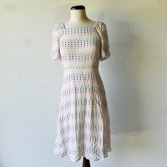 Loft Ann Taylor Rainbow Polka Dot Dress - Picture 7 of 7